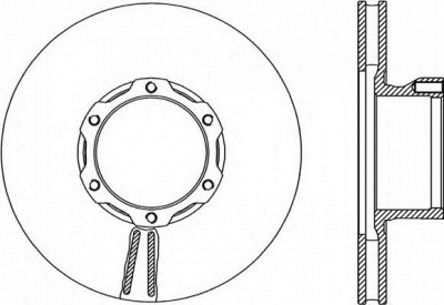 OPEN PARTS bda170220 -  Тормозной диск